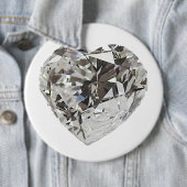 Diamond Heart Ronde Button 6,0 Cm (In situ)