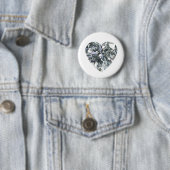 Diamond Heart Round Button (In situ)