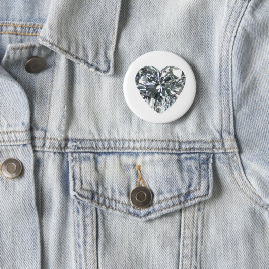 Diamond Heart Round Button (In situ)