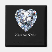 Diamond Heart - Save the Date Magneet (Voorkant)