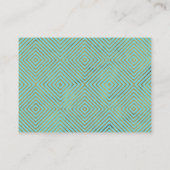 Diamond Heart Script Trouwwebsite Turquoise Informatiekaartje (Achterkant)