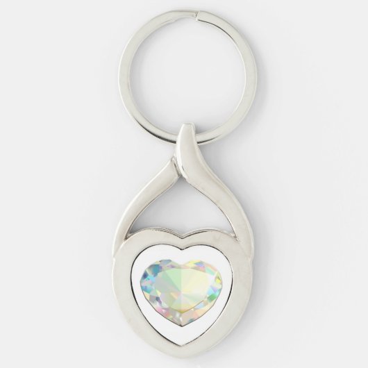 Diamond Heart Sleutelhanger (Voorkant)