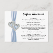 Diamond Hearts Blauwe Lint Veiligheidsmaatregelen