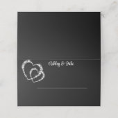 Diamond Hearts Plaatskaartje (Buitenkant ongevouwen)