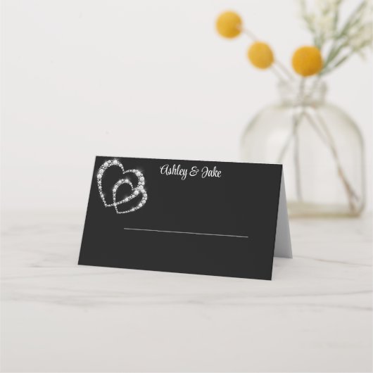 Diamond Hearts Plaatskaartje (Voorkant)