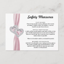 Diamond Hearts Roze Lint Veiligheidsmaatregelen