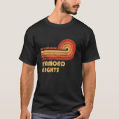 Diamond Heights San Francisco California Retro Vin T-shirt (Voorkant)