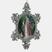 Diamond Herfsten St. Lucia Kerstversiering Tin Sneeuwvlok Ornament (Links)