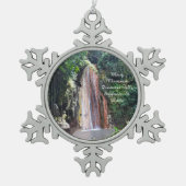 Diamond Herfsten St. Lucia Kerstversiering Tin Sneeuwvlok Ornament (Voorkant)