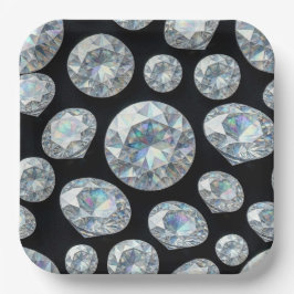 Diamond High End Formeel | Luxe Trouwvierkant Papieren Bordje