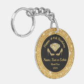 Diamond High Heels, Custom Birthday Party Favors Sleutelhanger (Voorkant Links)