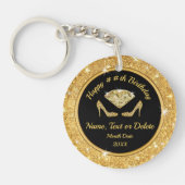 Diamond High Heels, Custom Birthday Party Favors Sleutelhanger (Voorkant)