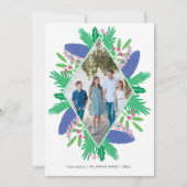 Diamond Holiday Woodland - kerstfoto Feestdagenkaart (Voorkant)