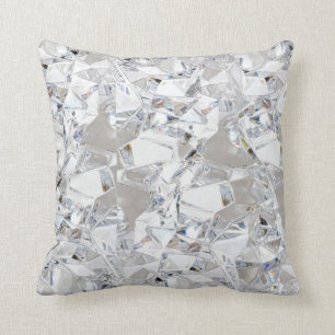 Diamond Ice Crystal Glitz Glam Throw Couch Pillow Kussen