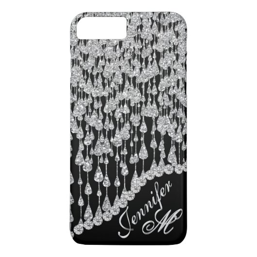Diamond Icicles Monogram Case-Mate iPhone Case (Achterkant)