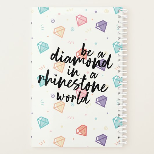 Diamond in een Rhinestone-wereld Planner (Achterkant)