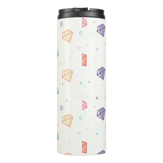 Diamond in een Rhinestone-wereld Thermosbeker (Achterkant)