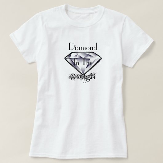 DIAMOND IN HET T-shirt ROUGH-Dames (Design voorkant)