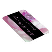 Diamond in Pink Rose Personal Wedding Magneet (Rechterzijde)