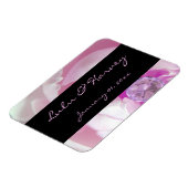 Diamond in Pink Rose Personal Wedding Magneet (Linkerzijde)