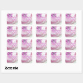 Diamond in Pink Rose Wedding Return Address Label (Vel)