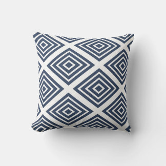 Diamond [indigo] - Japanese Traditional Pattern Kussen