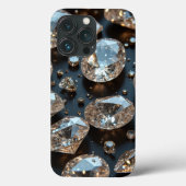 Diamond iPhone Case ziet eruit als echte diamanten (Achterkant)