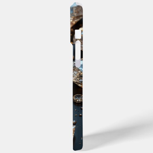 Diamond iPhone Case ziet eruit als echte diamanten (Achterkant / Links)