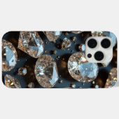 Diamond iPhone Case ziet eruit als echte diamanten (Achterkant (horizontaal))