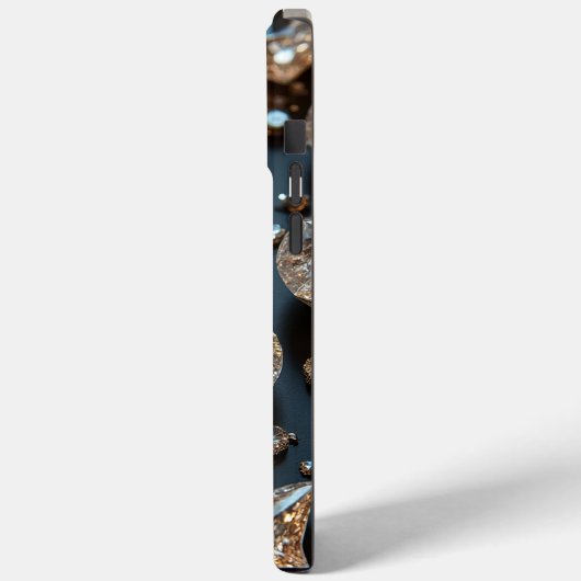 Diamond iPhone Case ziet eruit als echte diamanten (Achterkant / Links)