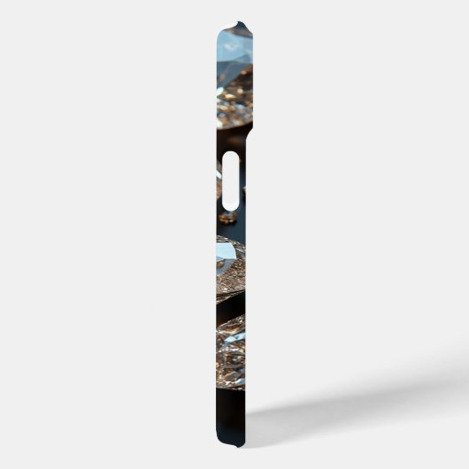 Diamond iPhone Case ziet eruit als echte diamanten (Achterkant / Rechts)