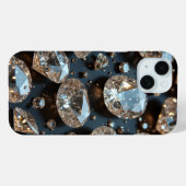 Diamond iPhone Case ziet eruit als echte diamanten (Achterkant (horizontaal))