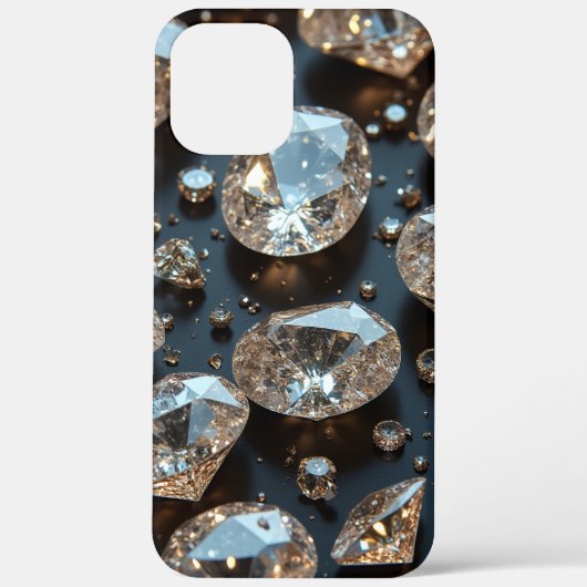 Diamond iPhone Case ziet eruit als echte diamanten (Achterkant)