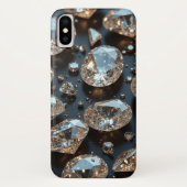 Diamond iPhone Case ziet eruit als echte diamanten (Achterkant)
