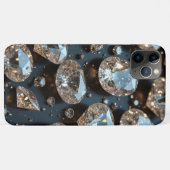 Diamond iPhone Case ziet eruit als echte diamanten (Achterkant (horizontaal))