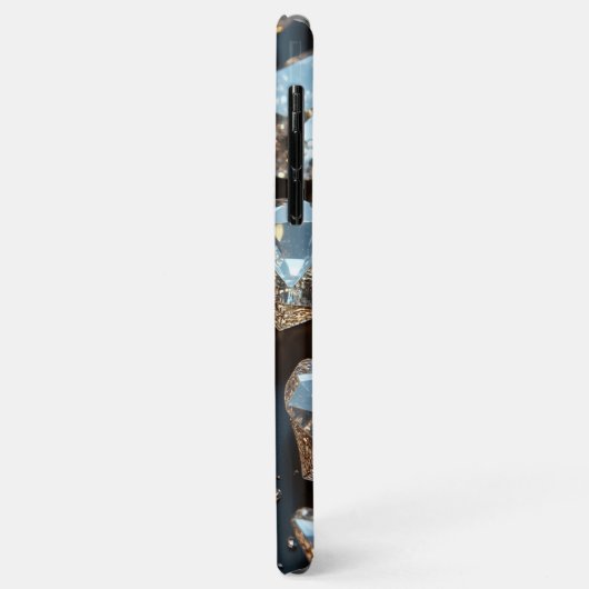 Diamond iPhone Case ziet eruit als echte diamanten (Achterkant/links)