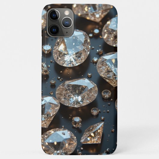 Diamond iPhone Case ziet eruit als echte diamanten (Achterkant)