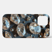 Diamond iPhone Case ziet eruit als echte diamanten (Achterkant (horizontaal))