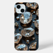 Diamond iPhone Case ziet eruit als echte diamanten (Achterkant)