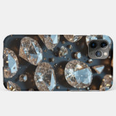 Diamond iPhone Case ziet eruit als echte diamanten (Achterkant (horizontaal))