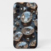 Diamond iPhone Case ziet eruit als echte diamanten (Achterkant)