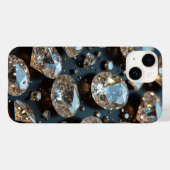 Diamond iPhone Case ziet eruit als echte diamanten (Achterkant (horizontaal))