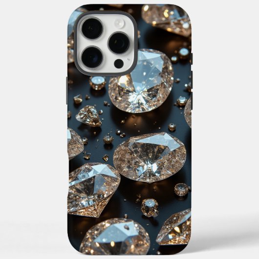 Diamond iPhone Case ziet eruit als echte diamanten (Achterkant)