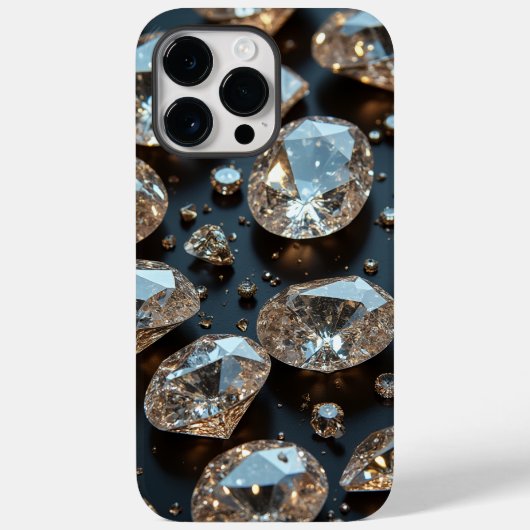 Diamond iPhone Case ziet eruit als echte diamanten (Achterkant)