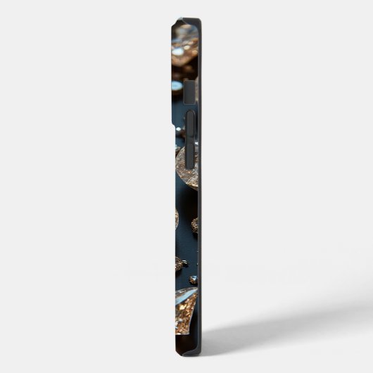 Diamond iPhone Case ziet eruit als echte diamanten (Achterkant / Links)