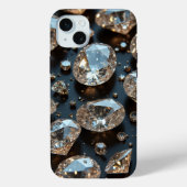 Diamond iPhone Case ziet eruit als echte diamanten (Achterkant)