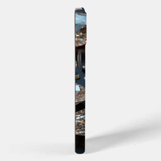 Diamond iPhone Case ziet eruit als echte diamanten (Achterkant / Rechts)