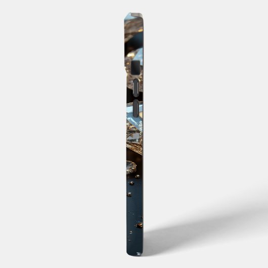 Diamond iPhone Case ziet eruit als echte diamanten (Achterkant / Links)