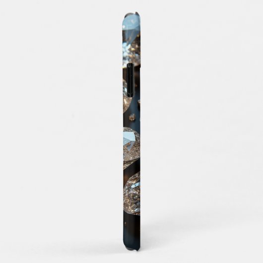 Diamond iPhone Case ziet eruit als echte diamanten (Achterkant/rechts)