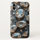 Diamond iPhone Case ziet eruit als echte diamanten (Achterkant)